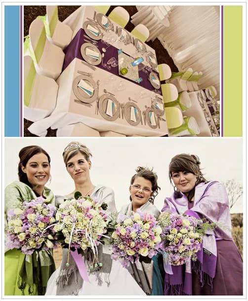 A Blue & Green Wedding Colour Scheme