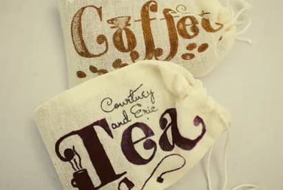 signature coffee blend wedding favour